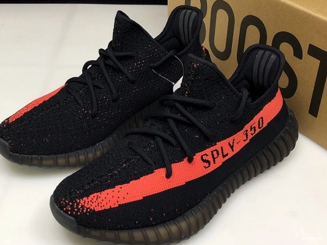 Black 350 Boost Core V2 Yeezy Adidas Red BY9612 0902